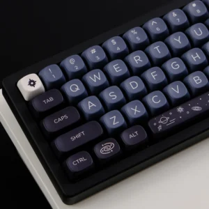 Galaxy Theme PBT Keycaps — 126 Keys, MOA / XOA Profile, 5-Side Dye-Sublimation